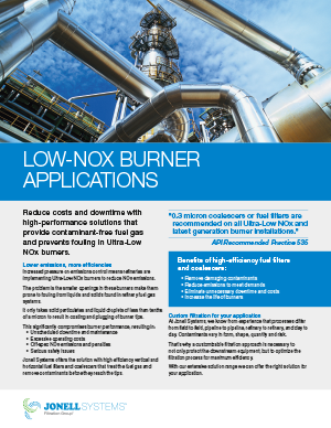 Low NoX Burner Applications